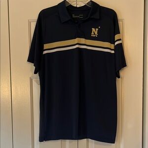 Men's Under Armour HeatGear U.S. Naval Academy short sleeve polo shirt - LNC